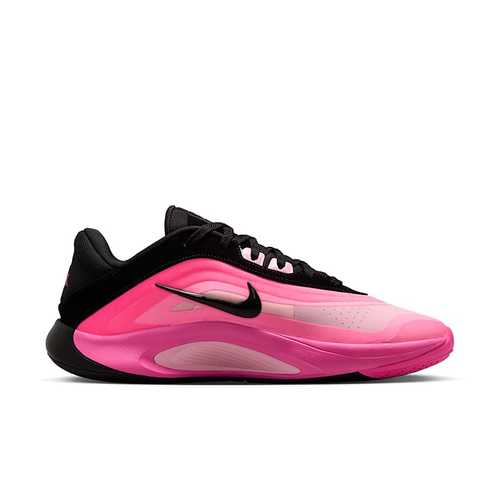 Nike粉黑色女款复古低帮篮球鞋