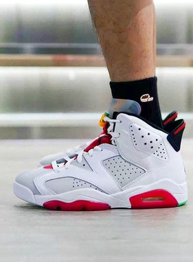Air Jordan 6 AJ6 男 兔八哥 白红彩蛋 高帮篮球鞋CT8529-062