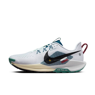 Nike白蓝黑男款低帮越野跑步鞋