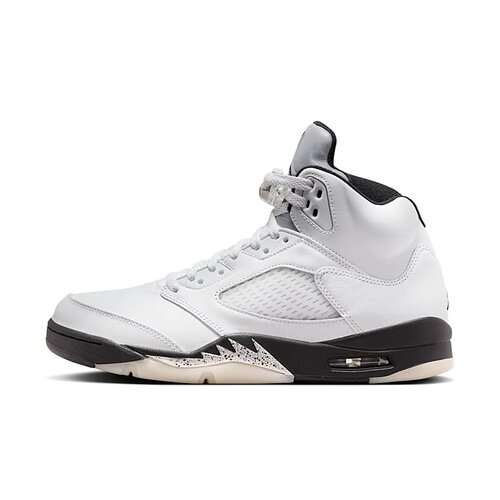 Air Jordan 5 Retro AJ5 白黑色 男款 中帮复古篮球鞋DD0587-110