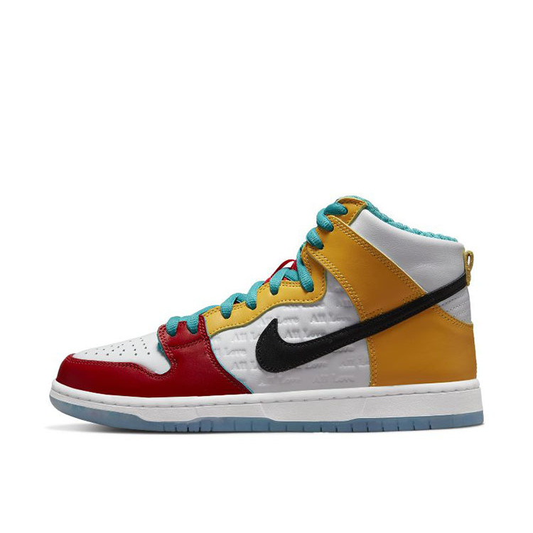 Nike SB Dunk High x FroSkate拼接 鸳鸯高帮休闲板鞋 DH7778-100