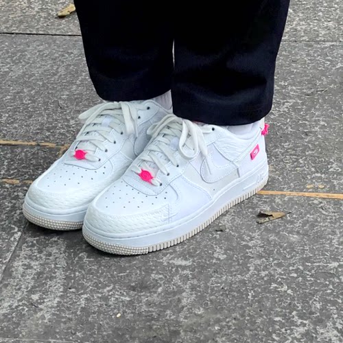 AF1拼接白粉绿女低帮板鞋