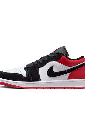Air Jordan 1 AJ1 黑红色 男款 低帮 潮流休闲篮球鞋IB8971-106