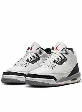 Air Jordan 3 白色 GS运动休闲复古中帮篮球鞋DM0967-106
