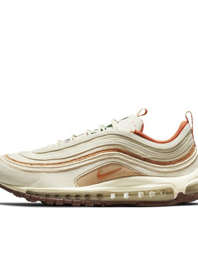 Nike Air Max 97 米白 子弹头 刺绣 男低帮休闲跑步鞋DC3986-100