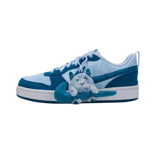 NikeCourt蓝色GS大童低帮板鞋