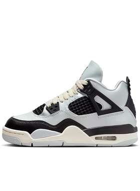 Air Jordan 4 AJ4 白黑色 GS大童 中帮休闲运动篮球鞋FZ8585-070