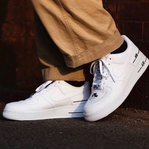 空军一号黑白女低帮休闲板鞋