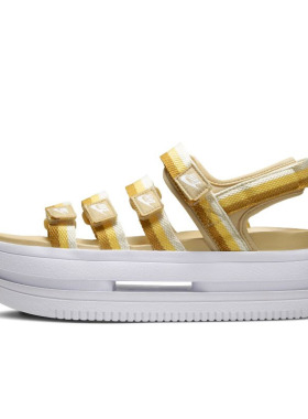 Nike Icon Classic2 白黄 女子 运动休闲复古运动凉鞋 DH0223-200