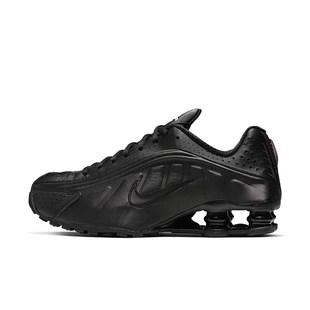 Nike R4黑色女子運動休閑復古舒適百搭低幫跑步鞋 AR3565 004 SHOX
