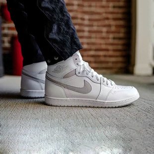元 Jordan AJ1 BQ4422 100 灰白 Air 祖灰 男 高帮休闲篮球鞋