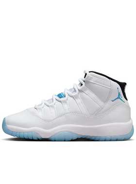 AJ11白色运动休闲高帮篮球鞋