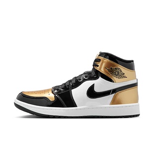 Air 男款 DQ0660 002 黑白金 复古休闲篮球鞋 AJ1 Jordan 高帮