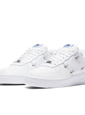 Nike Air Force 1 AF1 空军一号 四钩 白蓝 女低帮板鞋CT1990-100