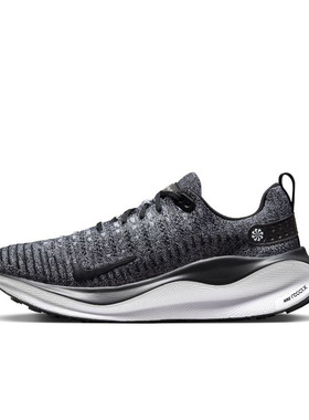 Nike React infinity Run Flyknit 4 黑白男低帮跑步鞋DR2665-003