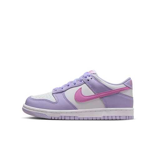 Nike白紫色GS大童低帮板鞋