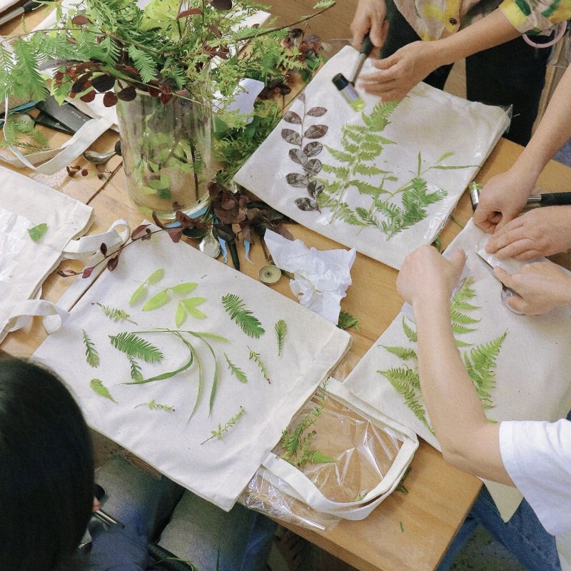 植物拓染布拓印材料包拓染木拓印锤子儿童手绘涂鸦敲拓染工具材料