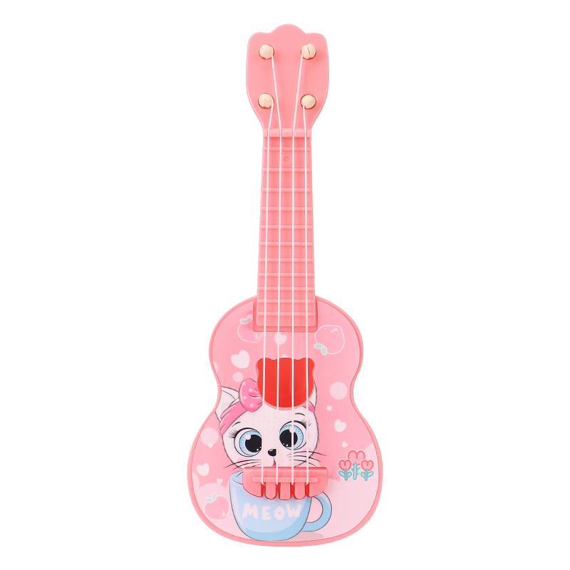 Ukulele Kids Toys Girls Boys Beginners Kindergarten Musical Instruments Violin Simulation Small Guitar Playable