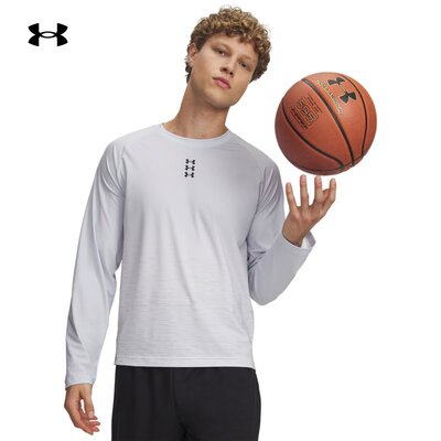 安德玛官方UA春夏Hoops Performance男子训练运动长袖T恤6010922