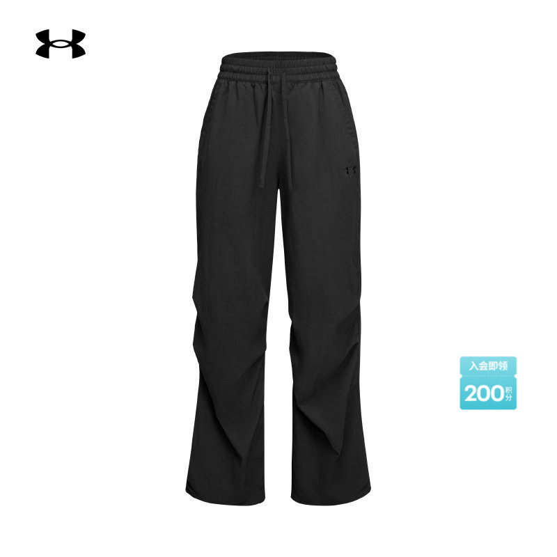 安德玛官方UA春夏EF女子梭织运动休闲长裤6014380
