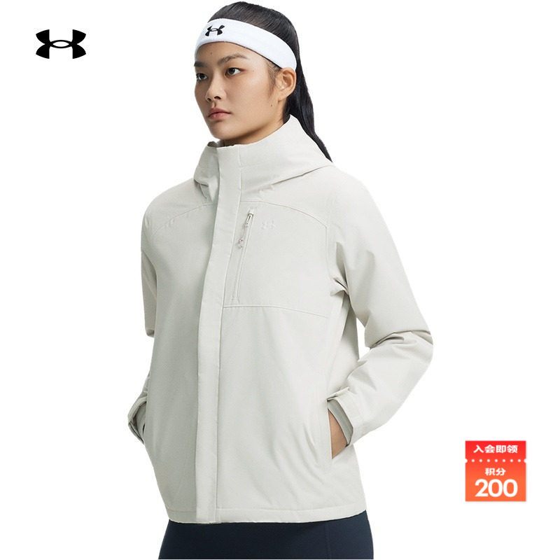 安德玛官方女子牢靠舒适夹克外套