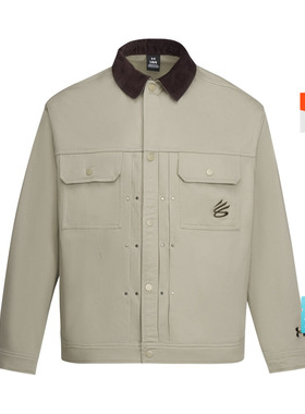 安德玛官方UA春夏库里Curry Spr男子工装篮球运动夹克外套6014299