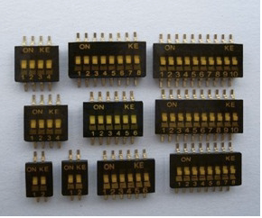 台湾进口KE 拨码开关拨动开关二位贴片2p 2脚1.27MM DSHP02TSGER