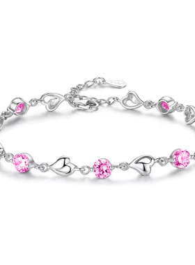 潮流心形轻奢森系手链女韩版简约时尚个性首饰少女礼物