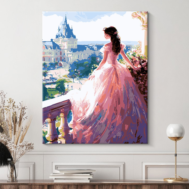 icisiondiy数字油画油彩画填色