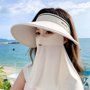 帽子女款2026款网红款防紫外线防晒帽护颈防晒面罩遮全脸遮阳帽子