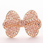 Package mail F074 well Korea jewelry Butterfly first clip hairpin rhinestone clip hair ACC