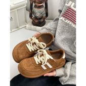 新款 平底小白鞋 复古百搭运动板鞋 女ins德训鞋 潮 休闲鞋 2025秋季