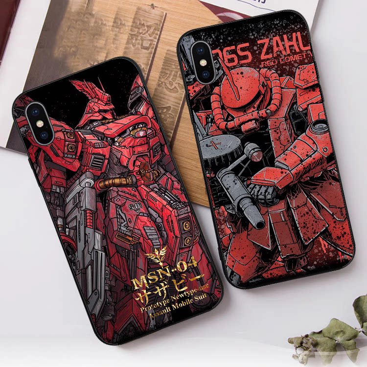 机动战士 沙扎比 扎古高达手机壳适用iphone14promax硅胶vivo动漫苹果13小红米k50华为p60oppo一加三星魅族套