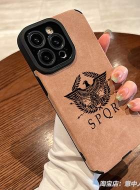 罗马帝国鹰权杖旗帜标志SPQR手机壳适用苹果16promax小米15红米k80华为mate70荣耀200vivo磁吸oppo羊皮13一加