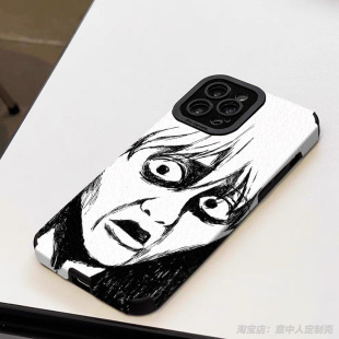 银魂抽象表情包银桑手机壳适用iphone17air软vivo苹果16小米15红米k90华为mate80promax羊皮oppo一加9三星s24