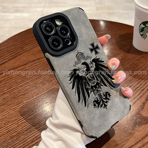 铁十字德意志帝国的普鲁士手机壳适用苹果17promax小米15红米k90华为pura80u荣耀磁吸vivo羊皮oppo一加turbo6 - 封面