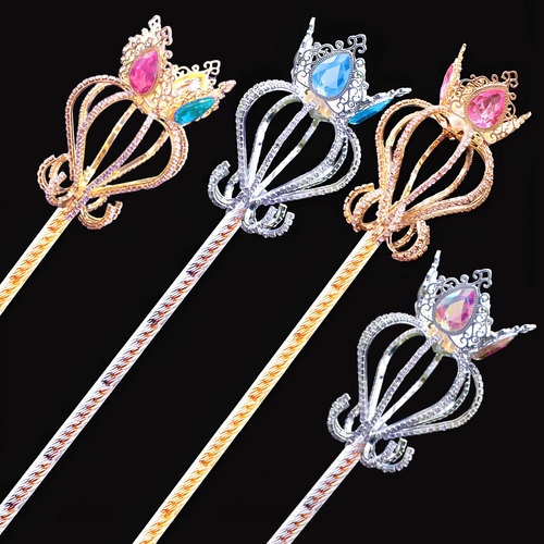 儿童公主水晶女王权杖魔法棒女孩