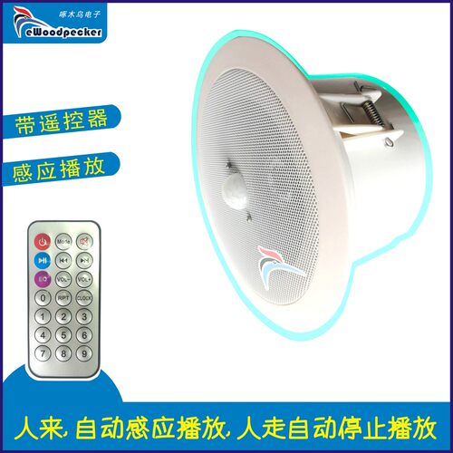 消防公安提示器 吸顶音箱红外人体感应自动播放花厂家直销MO14-3