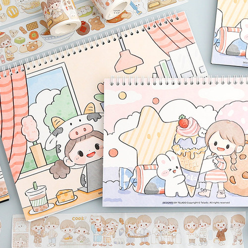 手帐离型纸本合集小王子系列提拉多阿布系列A5A4双面离型纸