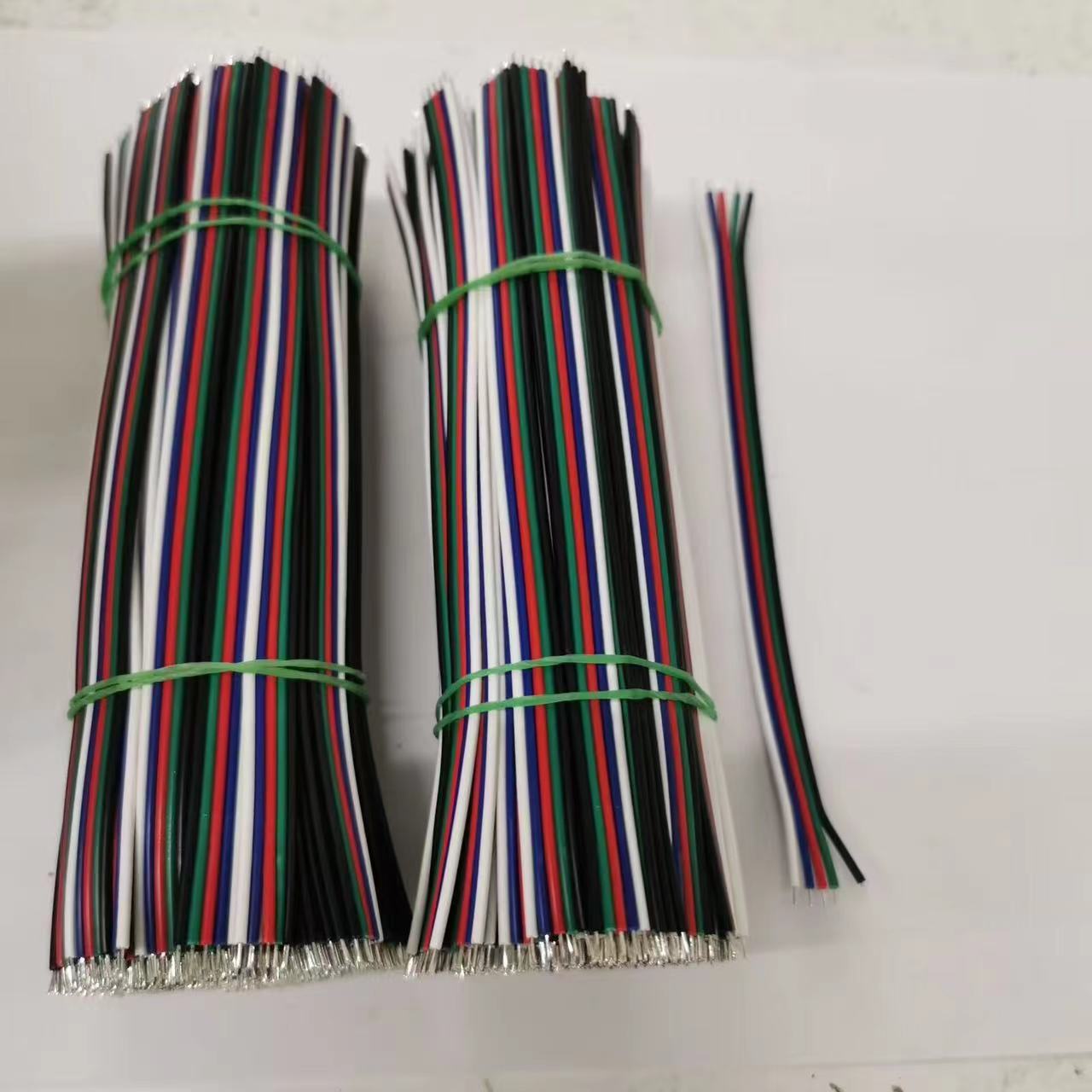 2p/3p/4p/5p/6p彩排线 焊接线 双头镀锡电子线LED灯带连接线22AWG