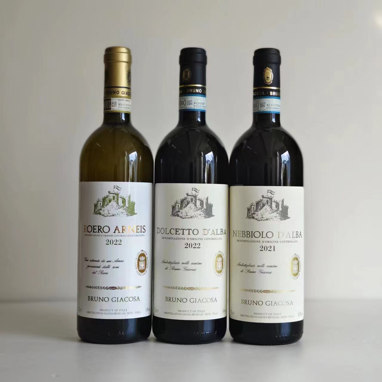 嘉科萨Giacosa 罗埃罗阿内斯干白 多姿桃红葡萄酒 内比奥罗红葡萄