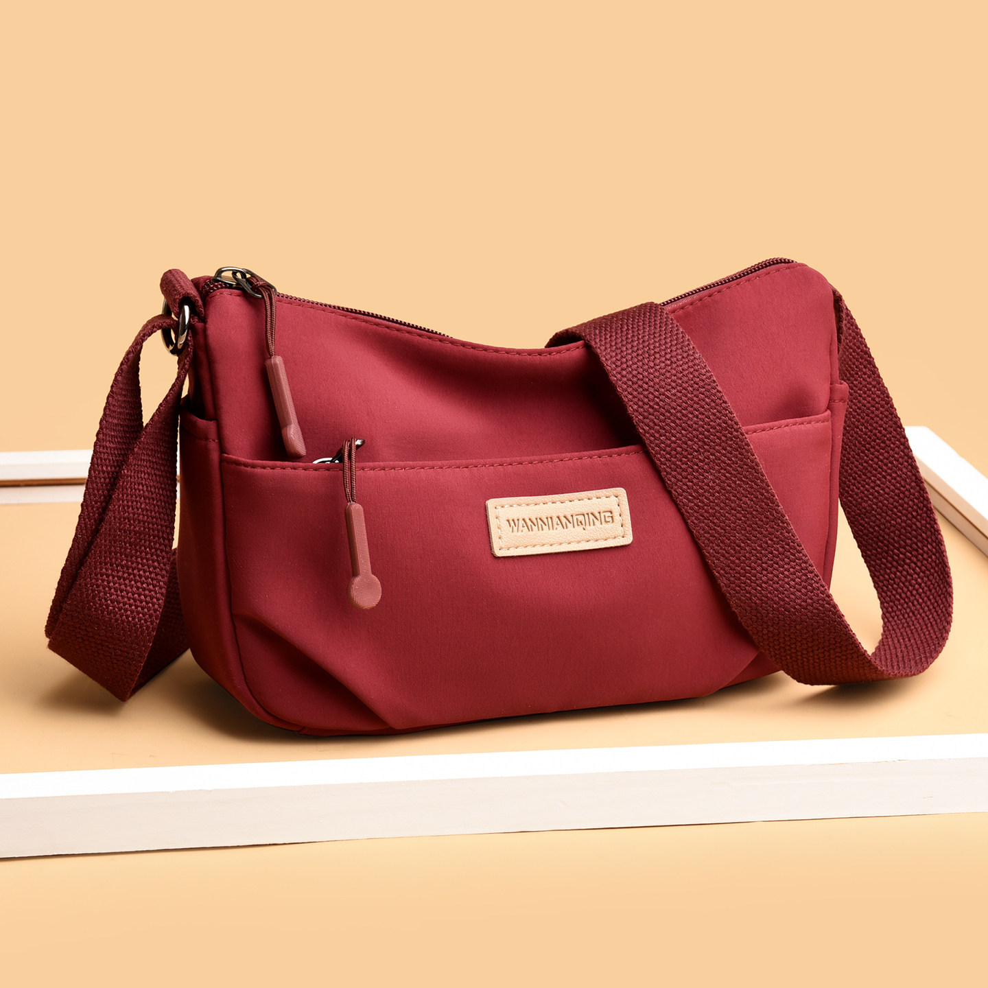 休闲简约风牛津布单肩包女2026新款轻便多层拉链零钱包斜挎手机包,箱包皮具/热销女包/男包,通用款女包,淘宝优惠券,粉丝福利购,淘宝优惠卷