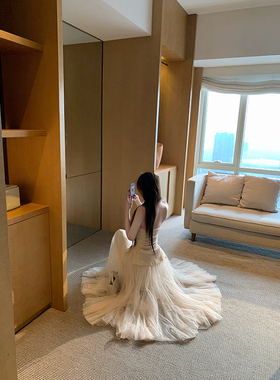 With 99jiu【柔纱仙裙】重工高质感网纱长裙气质温柔百搭大摆裙