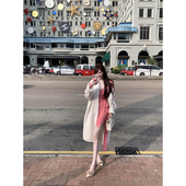 99jiu 冬日开场 针织开衫 With 宽松慵懒系带保暖外套长款 毛衣