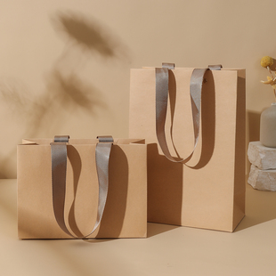 礼品袋高级感牛皮纸手提袋生日礼物袋子伴手礼袋纸袋小中大号包装