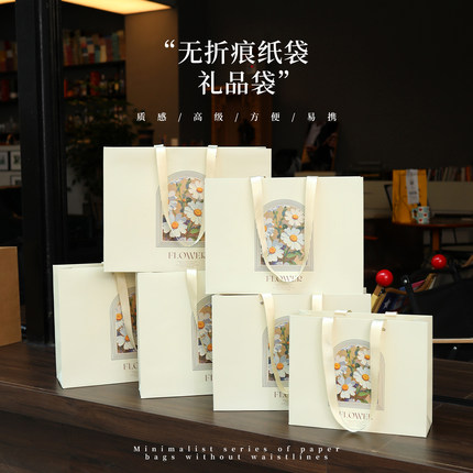 童装可爱服装店装衣服手提袋女装包装打包带礼品礼袋塑料袋子定制