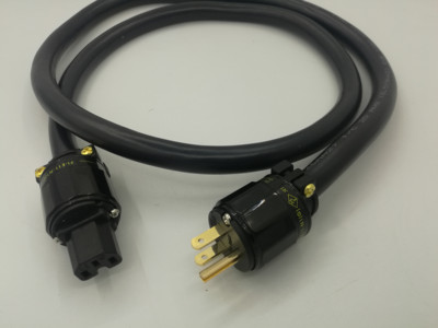 发烧级 电源线 功放线 CD连接线 5.26平方 纯铜线 古河F11镀金插