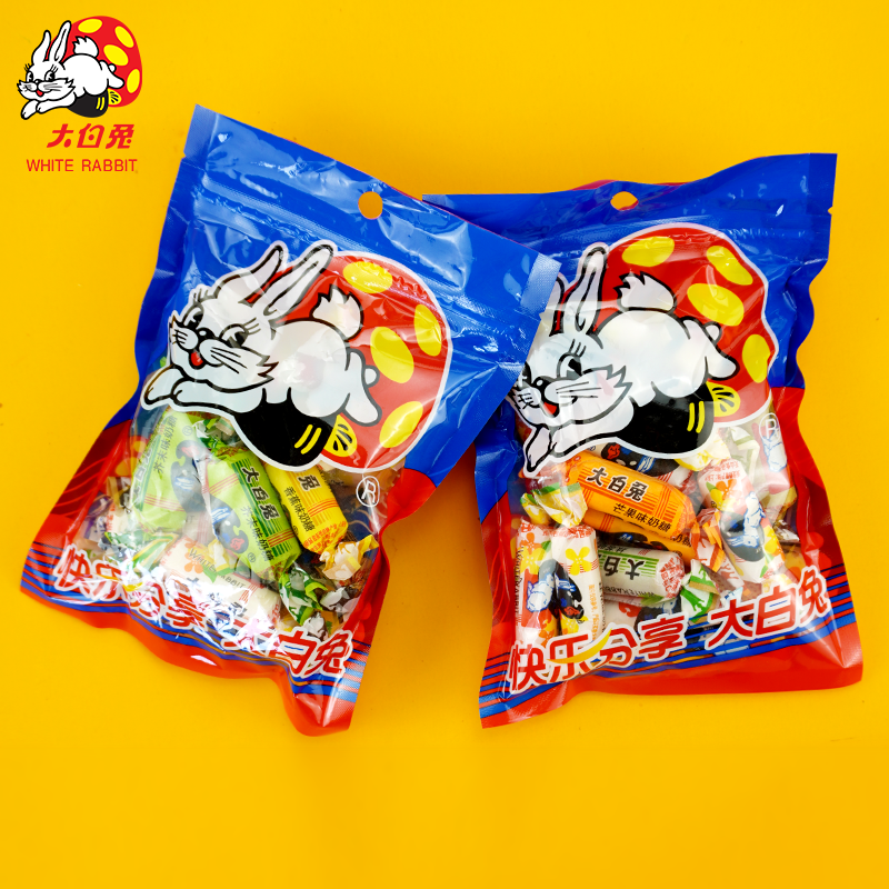 大白兔奶糖袋装原味混合口味包装奶糖零食婚庆喜糖伴手礼128g