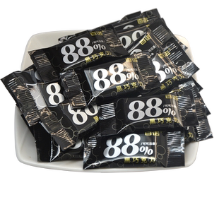 上海百诺纯可可脂黑巧克力苦醇纯黑偏苦75%排块巧克力零食散装