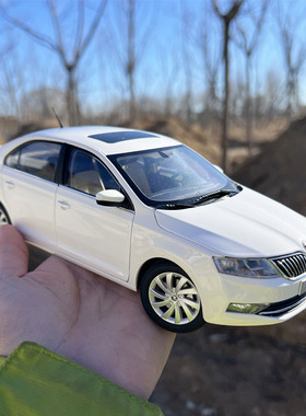 1/18上海大众 斯柯达 昕锐车模摆件 Skoda RAPID仿真合金汽车模型